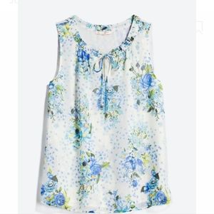 Skies Are Blue Johna Tie-Neck Blouse - sz M